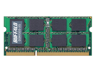 【クリックで詳細表示】増設用メモリー 2GB PC3-10600 204Pin S.O.DIMM D3N1333-2G