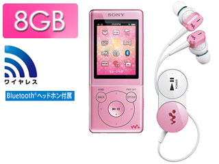 【クリックでお店のこの商品のページへ】【納期未定】NW-S774BT-PI(ライトピンク)8GB WALKMAN/ウォークマン Sシリーズ 【walkms】