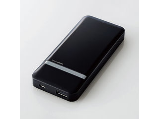 【クリックで詳細表示】スマートフォン用 モバイルバッテリー/5000mAh/ブラック DE-M01L-5020BK