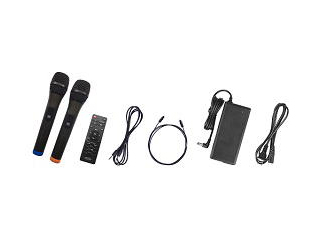 TKMI-002 カラオケスピーカーサウンドプロ ワイヤレスマイク2本付き ...