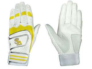 Sbgl 4004whl 福岡ソフトバンクホークス 野球バッティング手袋 ジュニア用 ホワイト Jl 右手用 ムラウチドットコム
