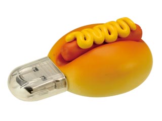 【クリックで詳細表示】GH-UFD2GF-HD ファーストフードUSBフラッシュメモリ 2GB ホットドッグ