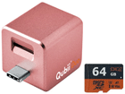USB Type-C iPhone/AndroidΉ microSD[_[ Qubii Duo MKPQC-RG{64GB microSDXCJ[hZbg