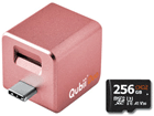 USB Type-C iPhone/AndroidΉ microSD[_[ Qubii Duo MKPQC-RG{256GB microSDXCJ[hZbg