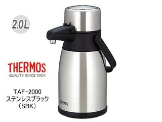 【クリックでお店のこの商品のページへ】TAF-2000-SBK ステンレスエアーポット【2.0L・ステンレスブラック】