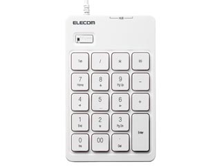 【クリックで詳細表示】TK-TCM007WH USBハブ付きアイソレーションテンキー ホワイト