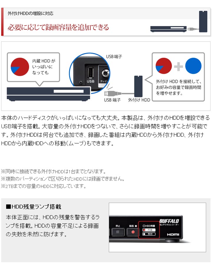 コンパクトHDDレコーダー HDMIケーブルセット 500GB DVR-1C2/500G 【 ムラウチドットコム 】