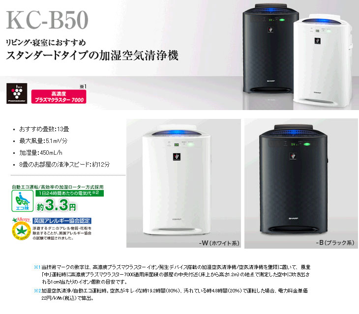 当店人気の限定モデルが再々々入荷 シャープ Kc B50 W シャープ プラズマクラスター搭載 加湿空気清浄機スタンダードタイプ ホワイト系 Kc B50 W スペシャルset価格 Moenvironment Org 当店人気の限定モデルが再々々入荷 シャープ Kc B50 W シャープ プラズマクラスター搭載 加湿空気清浄機スタンダードタイプ ホワイト系 Kc B50 W スペシャルset価格 Moenvironment Org
