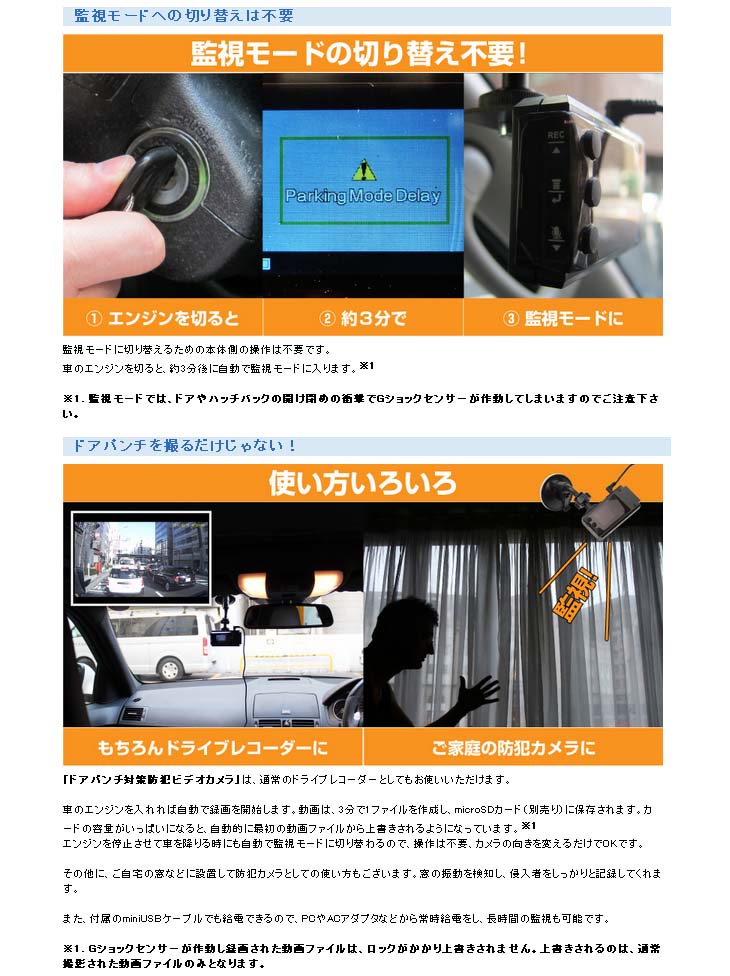 ドアパンチ対策防犯ビデオカメラ Usdr931b ムラウチドットコム