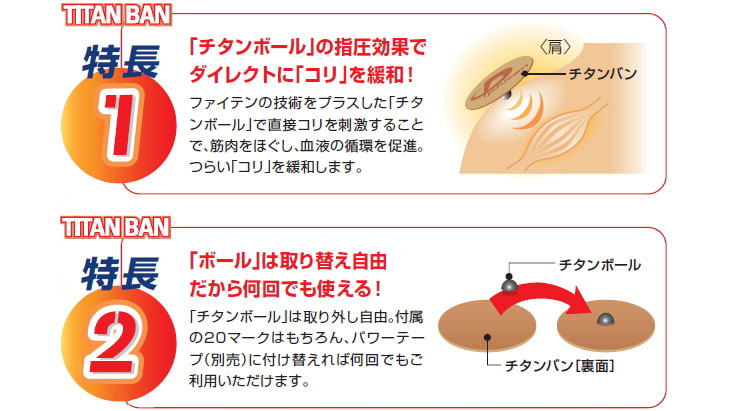 Pt51 チタンバン チタンボール10粒付 1シート入 替えバン10マーク 2シート入 ムラウチドットコム
