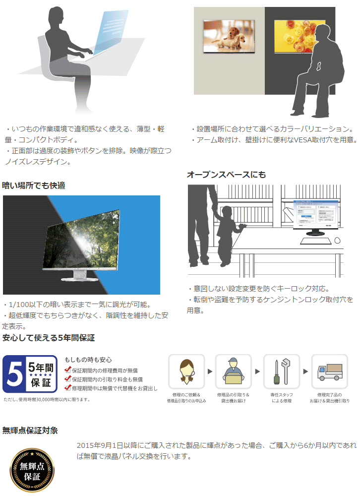 Flexscan 23 8型 カラー液晶モニター ホワイト Ev2450 Wt ムラウチドットコム