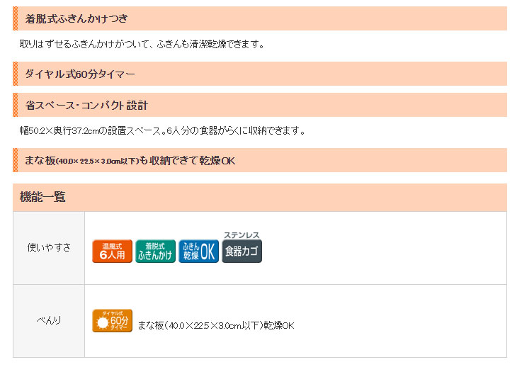 宅送] DHG-T400-W 食器乾燥機 サラピッカ 温風式 (ホワイト) 【6人用】 4904710417911 レビュー高評価  -dracarlamattar.com.br