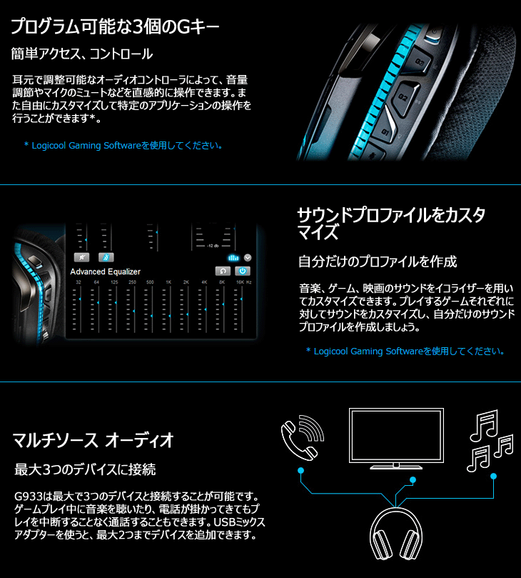 ワイヤレス 7 1ch サラウンド ゲーミングヘッドセット Logicool G933 ムラウチドットコム ワイヤレス 7 1ch サラウンド ゲーミングヘッドセット Logicool G933 ムラウチドットコム