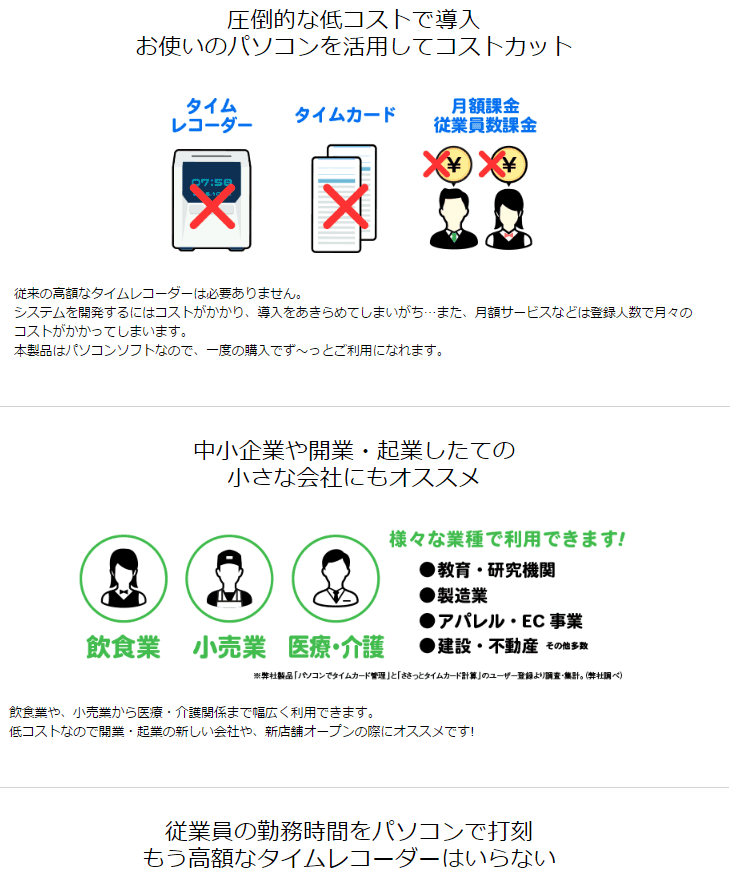 パソコンでタイムカード管理2 【 ムラウチドットコム 】