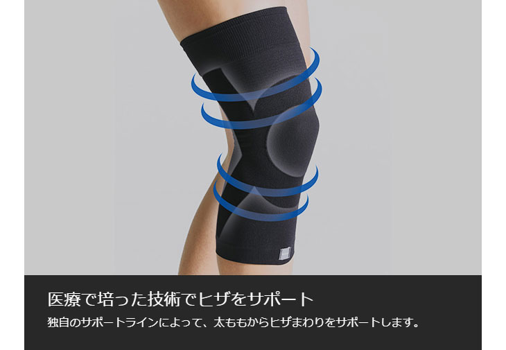 すっきりフィットヒザ S 左右兼用 ブラック ムラウチドットコム