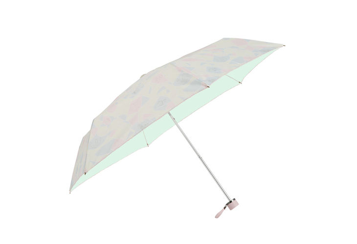 折りたたみ傘 手開き 日傘 晴雨兼用 キャラクター パラソル 50cm 美女と野獣 ステンドグラス ムラウチドットコム