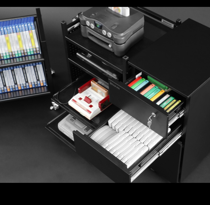 Bhs 380g Bk ゲーム機収納ラック ブラック ムラウチドットコム