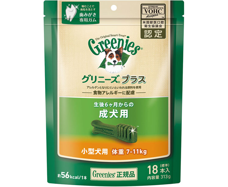 グリニーズ プラス 成犬用 小型犬用 7 11kg 313g 標準18本 ムラウチドットコム