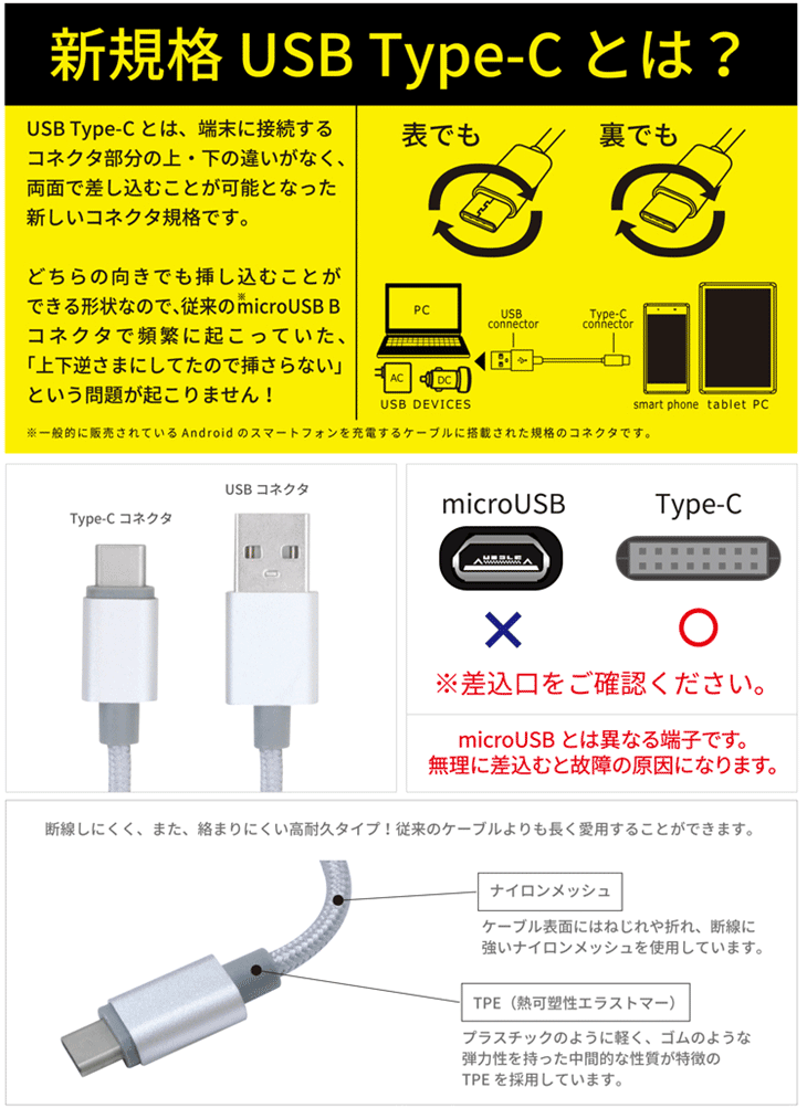 Type C アルミニウムケーブル ゴールド Ck Ca01gd ムラウチドットコム