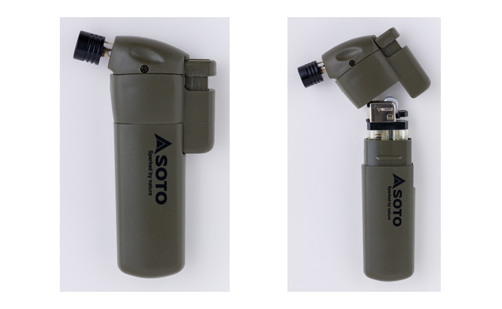 Pt 14agcss ポケトーチ アーミーグリーン レザーケースセット ケースカラー ブラウン ムラウチドットコム