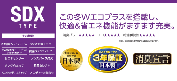 冷暖房/空調 ストーブ FW-5717SDX(W) 家庭用石油ファンヒーター SDXタイプ クールホワイト 