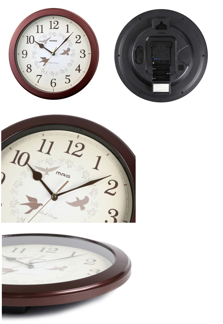 W 732 Br ブラウン 電波報時 ウォールクロック Mag マグ ムラウチドットコム