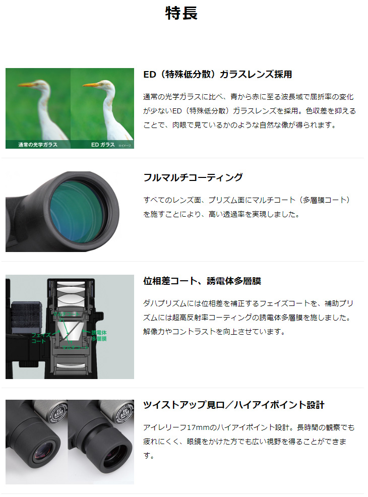 ☆国内最安値に挑戦☆ 双眼鏡 Avantar アバンターED 10×42 ED DH