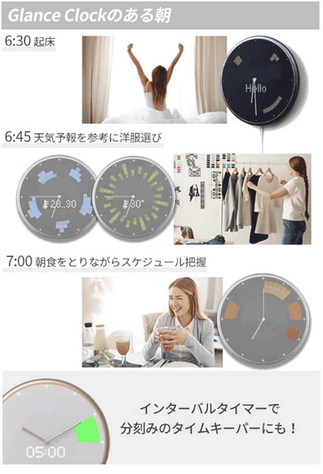 Iotクロック Glance Clock グランスクロック Silver Gc Us Slv 01 ムラウチドットコム