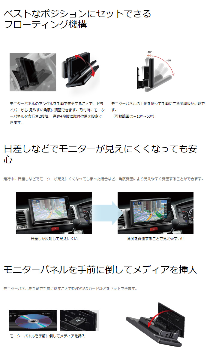 MDV-M907HDF Sai-Soku/彩速ナビゲーション 9V型フローティングモデル DVD/USB/SD AVナビゲーション 【  ムラウチドットコム 】