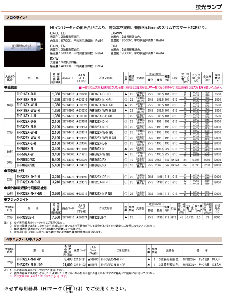 [10本セット]HotaluX NEC FHF86EN RX-HX ライフルックHGX ３波長形昼白色 Ｈf器具専用 ８４ワット Hf８６形 口金:RX17d 「送料無料」