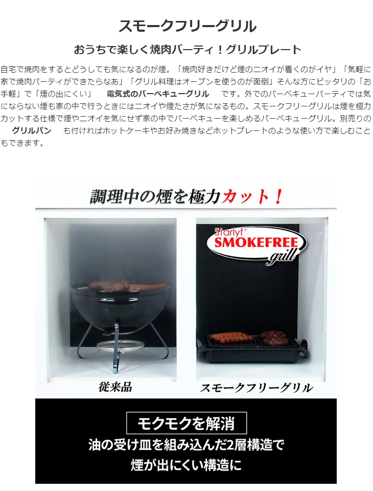 スターライフ スモークフリーグリル 焼肉プレート ムラウチドットコム