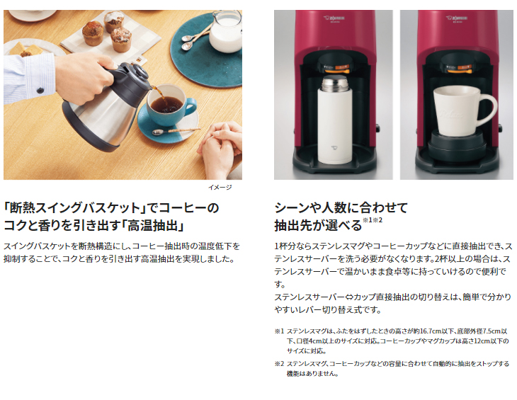 EC-KV50-RA(レッド) コーヒーメーカー 珈琲通 【 ムラウチドットコム 】