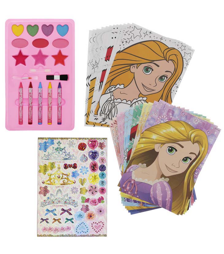 メイクアップぬりえセット Dc ディズニープリンセス b すっぴん お化粧 女の子 ムラウチドットコム