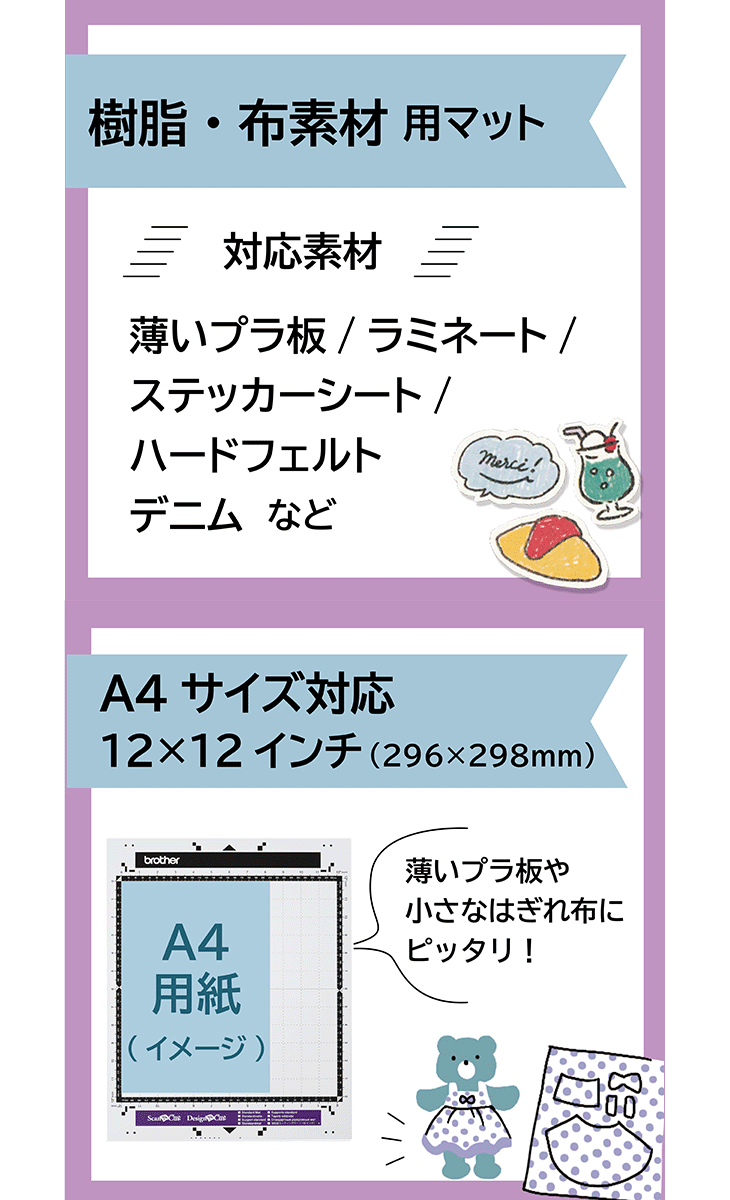 市場 スキャンカットCMシリーズ専用 弱粘着カッティングマット12インチ 305×305mm スキャンカット CAMATLOW12