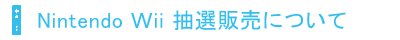 Nintendo Wii I̔ɂ