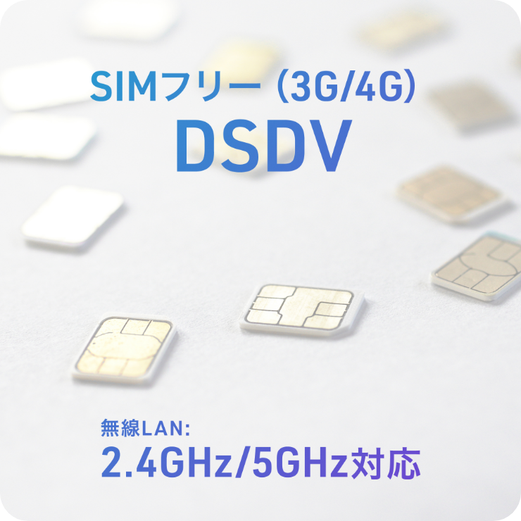 SIMt[i3G/4GjDSDV LAN:2.4GHz/5GHzΉ