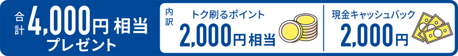 ���v4,000�~�����v���[���g