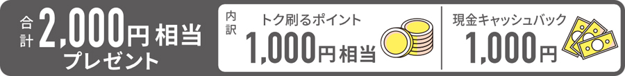 ���v2,000�~�����v���[���g