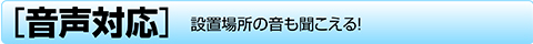 音声対応