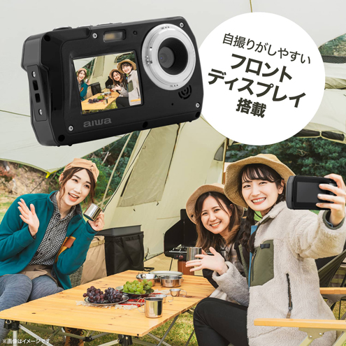 自撮りができる防水コンパクトデジタルカメラ aiwa cam DCW｜ムラウチ
