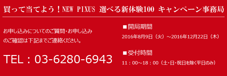 ēĂ悤INEW PIXUS sNTX IׂV̌100Ly[
