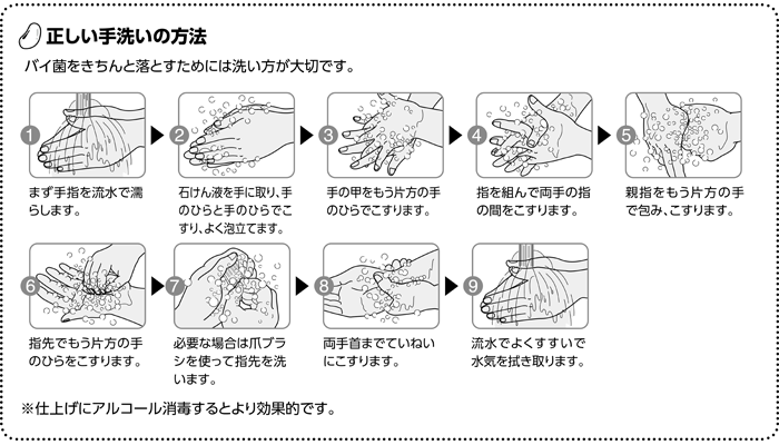 正しい手洗いの仕方